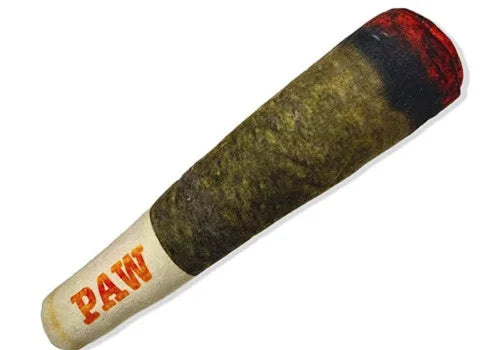 Cigar Design Plush Squeaky Pet Toys Grinding Teeth Creative Chew Toy