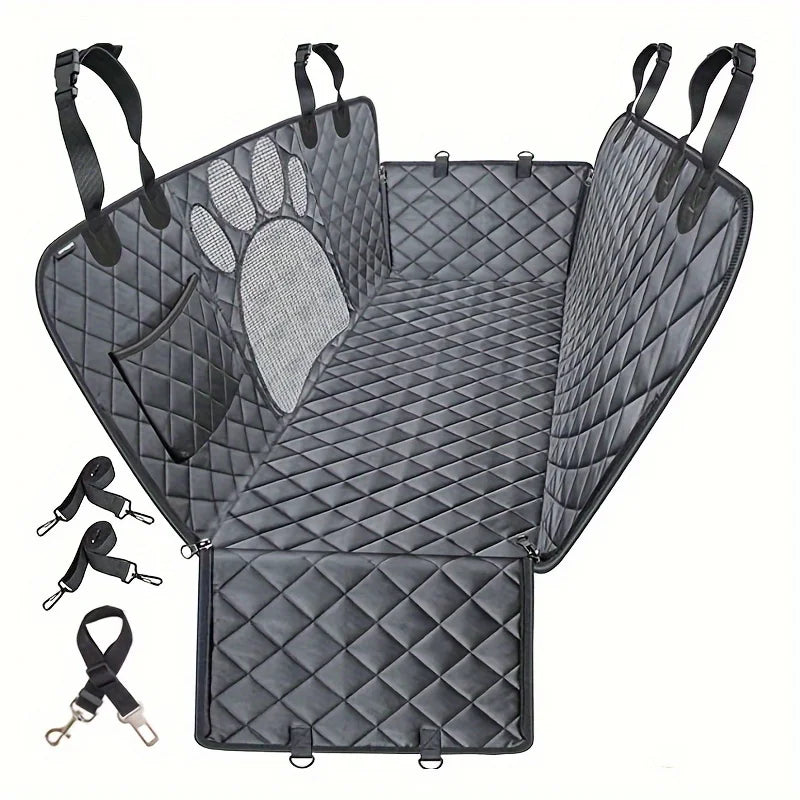 Hammock Heavy Duty Scratch Resistant Anti Slip Durable Soft Pet Rear Seat Cover for Cars,