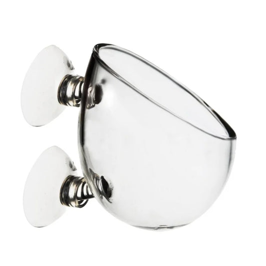 Acrylic Aquatic Plant Cup With Suction Holder Water Potted Planting Cup Aquarium Feeding Tool