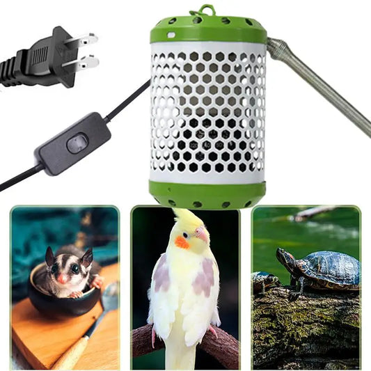 Anti-Scald Heating Lamp Holder Cage Accessories Bird Supplies Mesh Cage