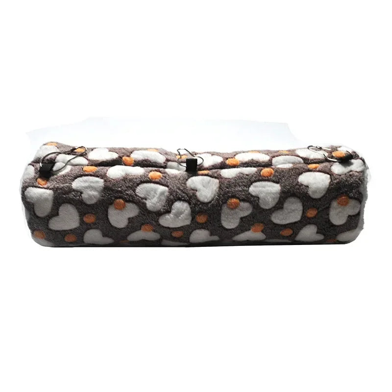 Bed for Small Animal Ferret Squirrel Swing Nest Plush Tunnel Guinea Pig Accessories