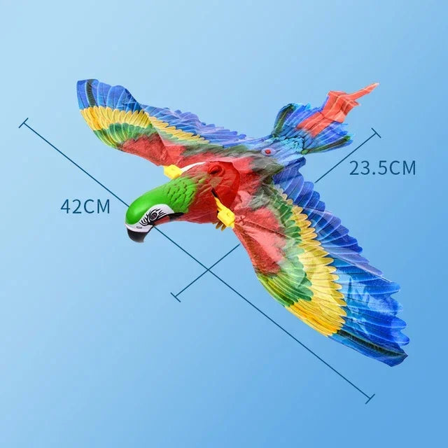 Simulation Bird Interactive Cat Toys Electric Hanging Eagle Flying Bird