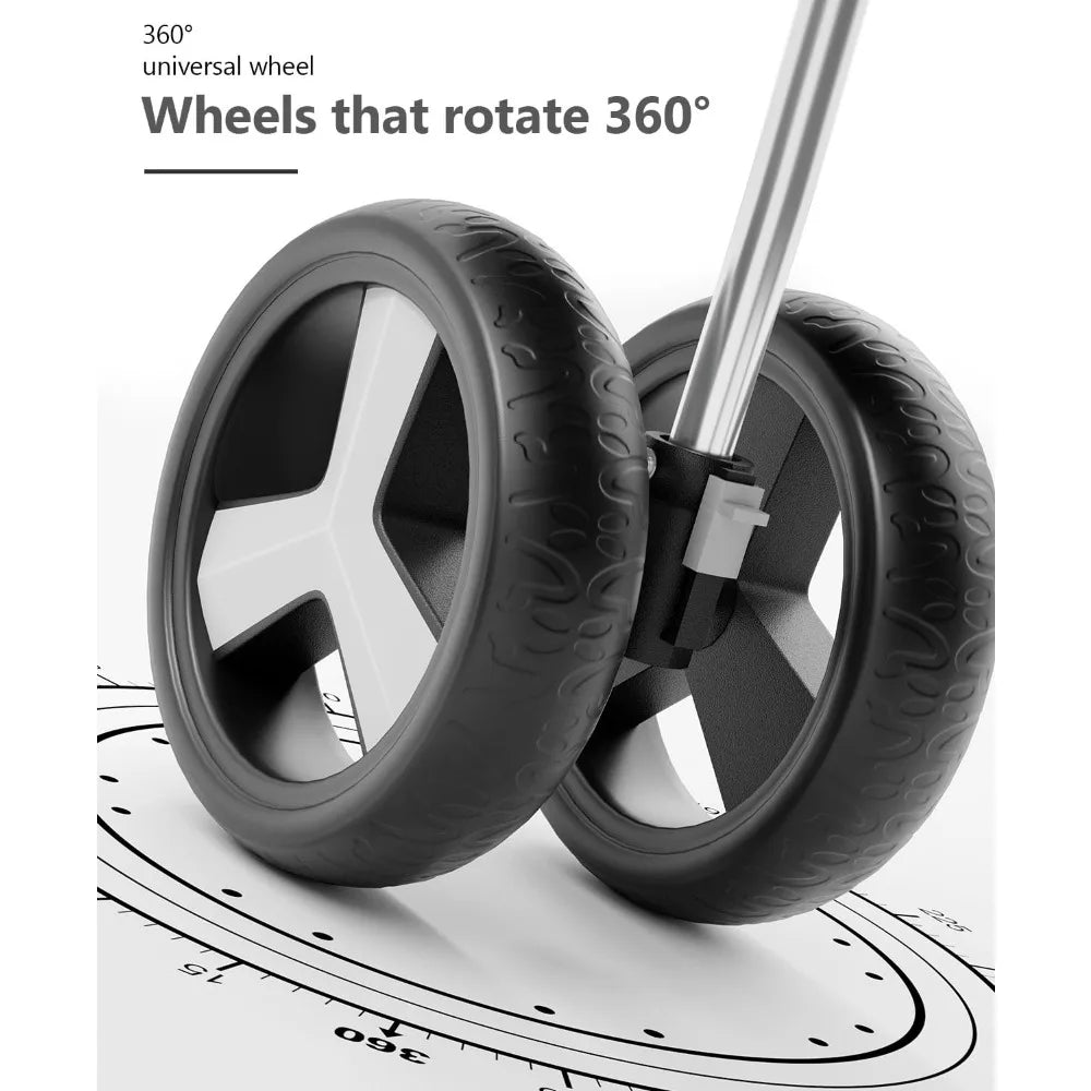 Pet Stroller for Small/Medium Pets, Portable Travel Foldable Carrier Jogger for Dog Cat Puppy Kitty,