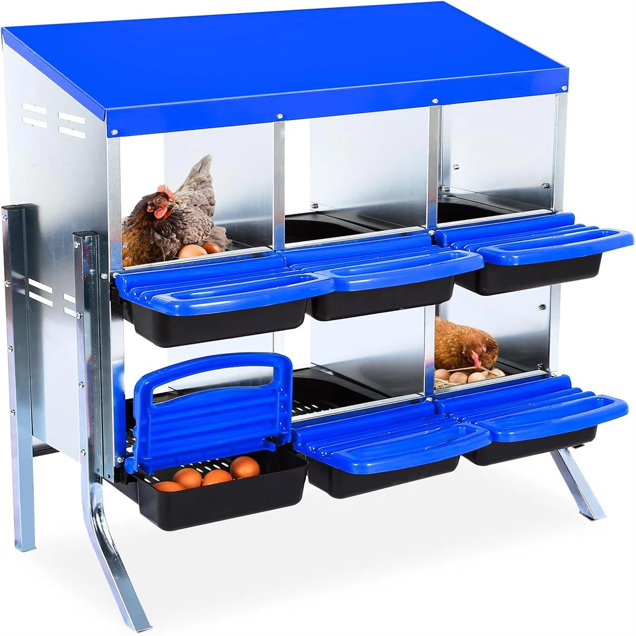 6 Holes Chicken Nesting Box