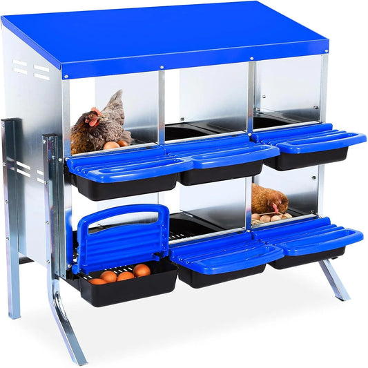6 Holes Chicken Nesting Box