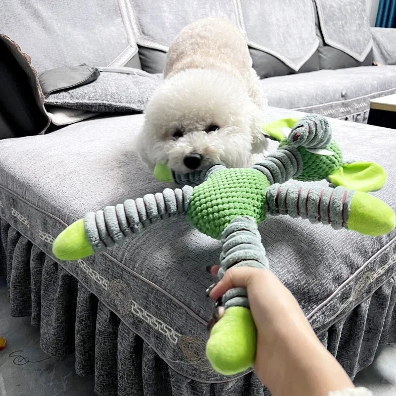 Squeaky Toys Animals Shape Pet Soft Plush Chew Molar Training Toy Puppy Bite Teeth Dental Toys