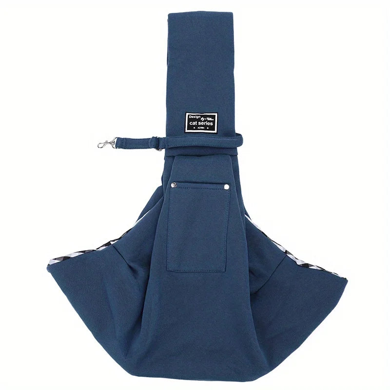 Hands-Free Pet Crossbody Shoulder Bag Outdoor Travel Cat Puppy Sling Carrier Bag Gift