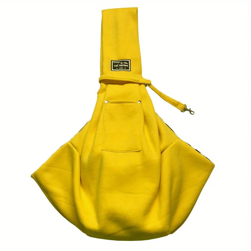 Hands-Free Pet Crossbody Shoulder Bag Outdoor Travel Cat Puppy Sling Carrier Bag Gift