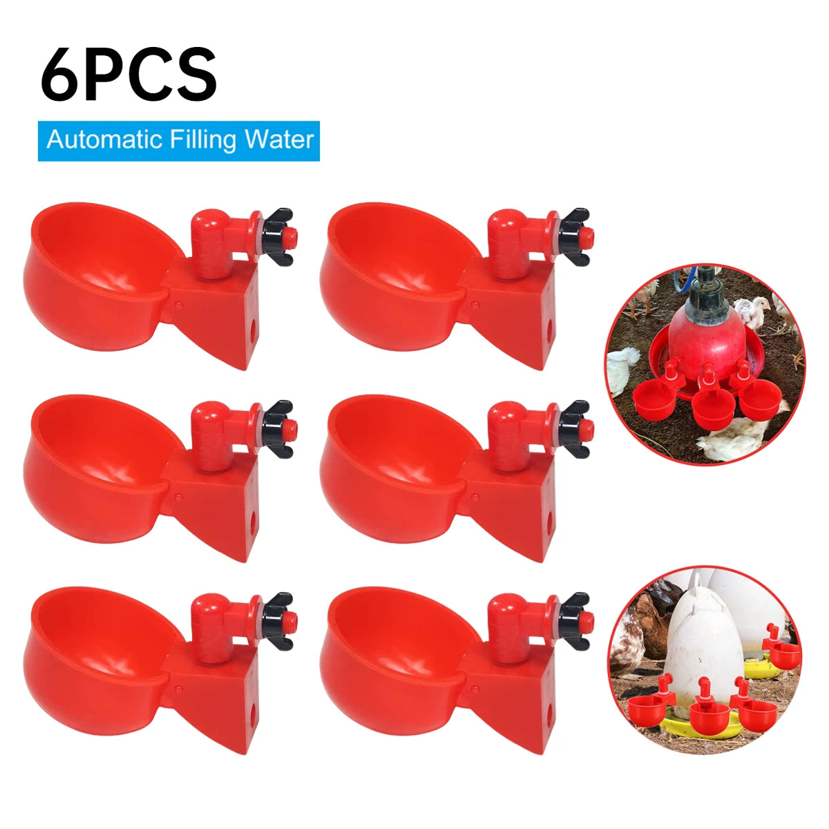 36-1PCS  Drinking Cup Automatic Feeder Poultry