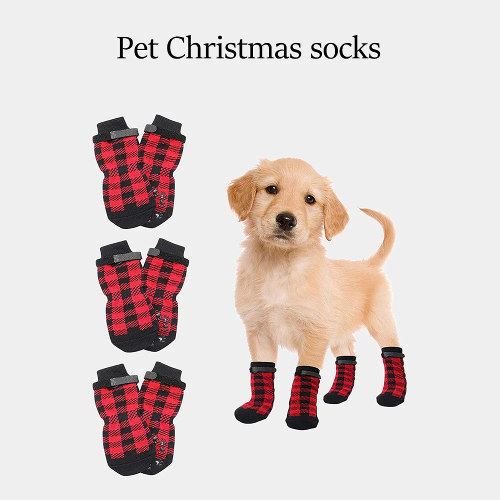 Pet Socks Foot Cover Cat And Dog Socks Outdoor Non-Slip Waterproof Shoes