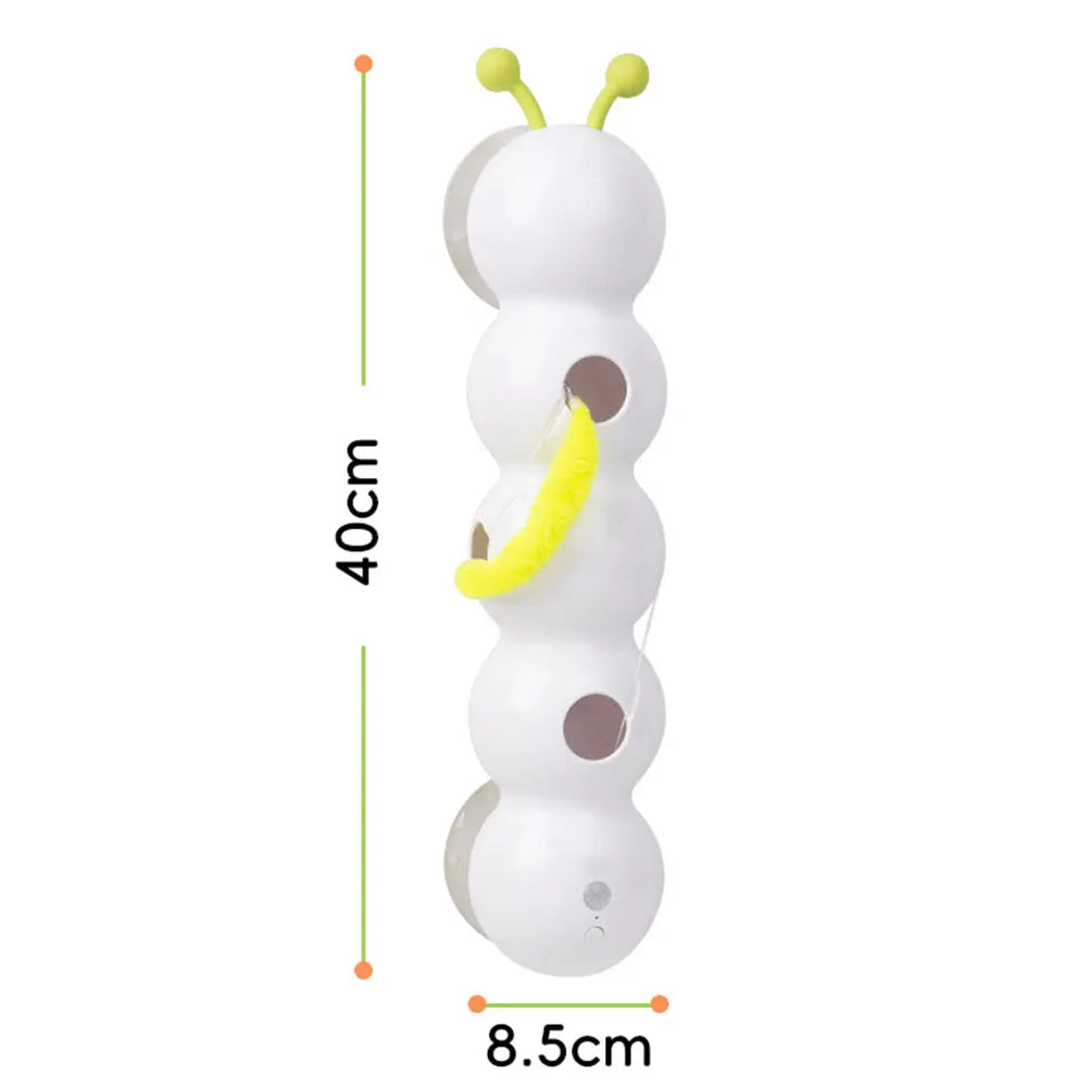 Motion Activated Teasing Toy Rechargeable Automatic Cat Toy with Tail for Indoor Cats ﻿