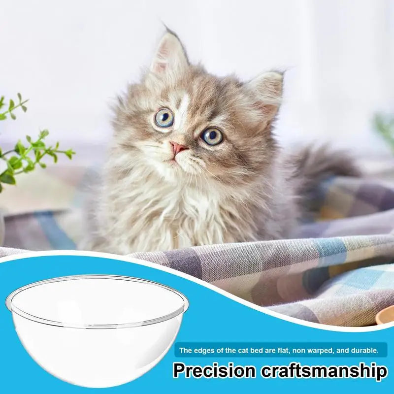 Space Capsule Cat Bed Nesting Bed Pet Supplies Indoors Outdoors Transparent Capsule Dome