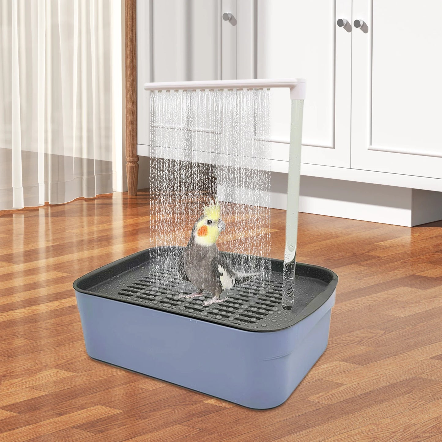 Parrot Circulation Shower Pet Bird Bathtub