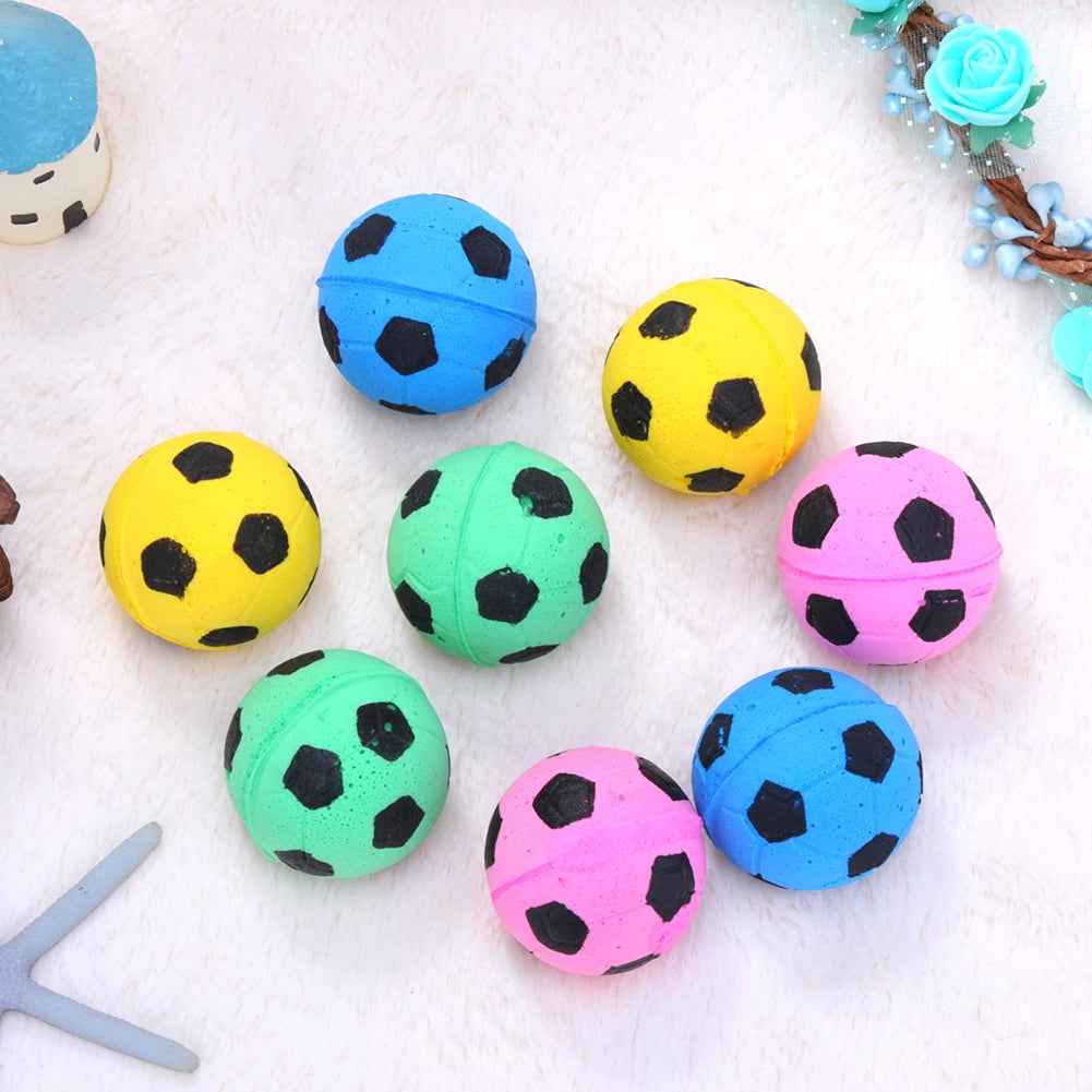 12pcs Pet Interactive Toy Ball Cut Soft Mini Dog Fumble Fetch Ball