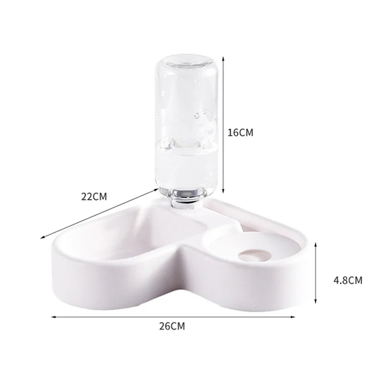 Automatic Drinking Love Pet Bowl Moisture-proof Cat Bowl Dog Basin Dual