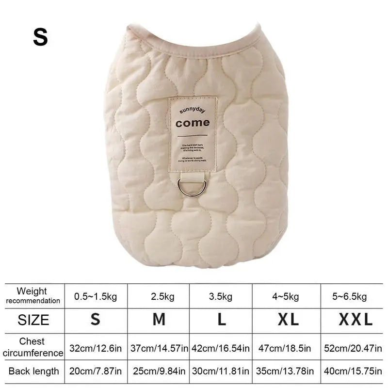 Winter Coat Jacket Winter Vest For Small Dogs Cats