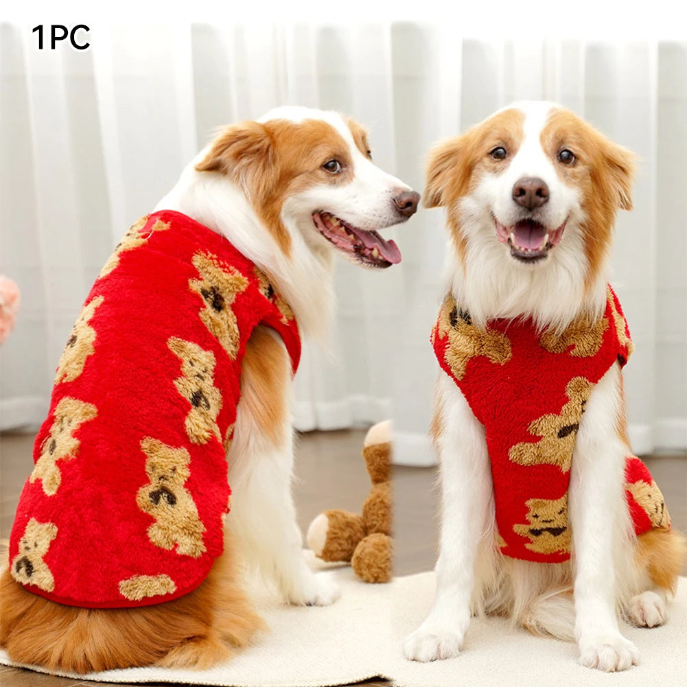 Warm Flannel Clothes Winter Dog Cat Coat Pet Clothes