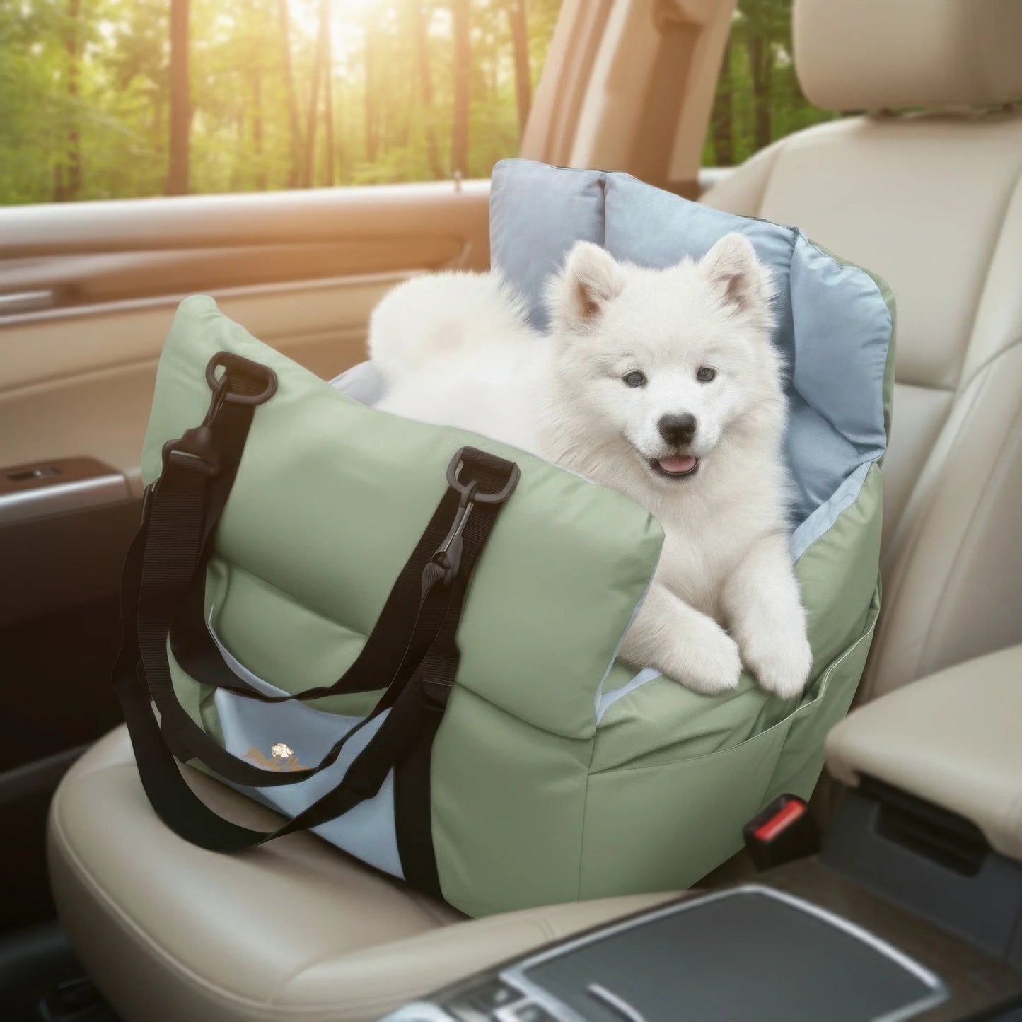 Dog Car Seat Safe & Cozy Travel Bed and Carrier for Small Dogs, Puppies, Pets up to 10 KG,