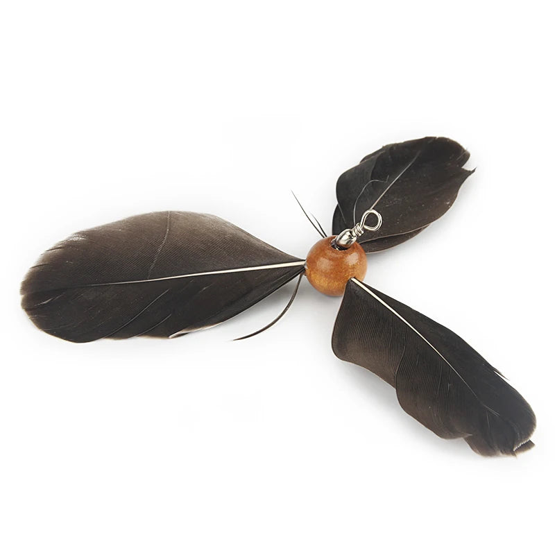 Feather Cat Toy Pet Toy Funny Cat Stick Rotating
