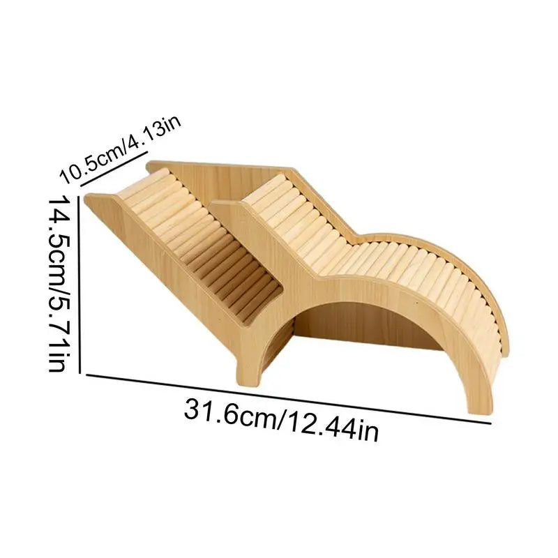Hamster Climbing Ladder Toy Wooden Small Animals Playpen For Pets Gerbils And Hedgehogs