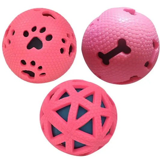 Dog Fetch Ball Treat Dispenser Fun Sounds Interactive Dog Toys