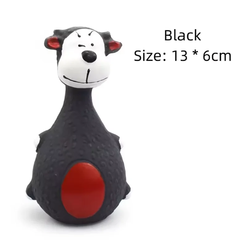 1 Piece Fat Bellied Cartoon Fun Bite Resistant Latex Sound Dog Toy