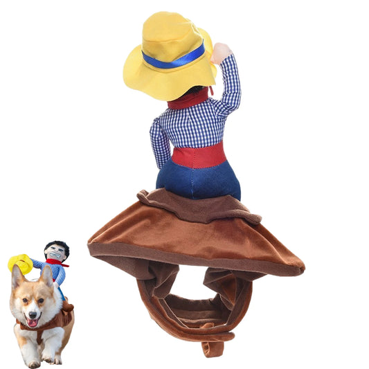 Dog Cowboy Costume With Loop Fasteners Dog Halloween Costumes