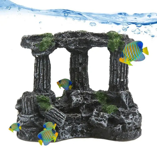 Fish Tank Decorations Vintage Roman Column Pillar Ruins