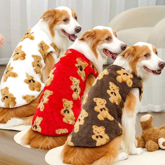 Warm Flannel Clothes Winter Dog Cat Coat Pet Clothes