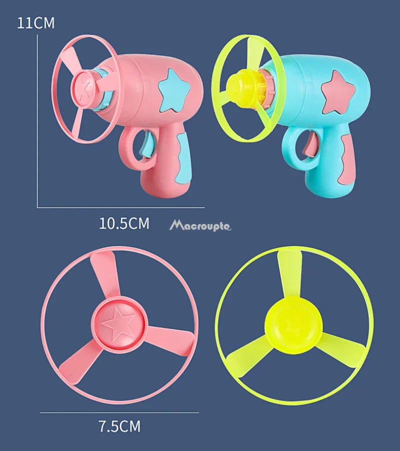 Interactive Launch Pet Training Toy for Kitten Mini Flying Disc Shooting Gun Chasing Games