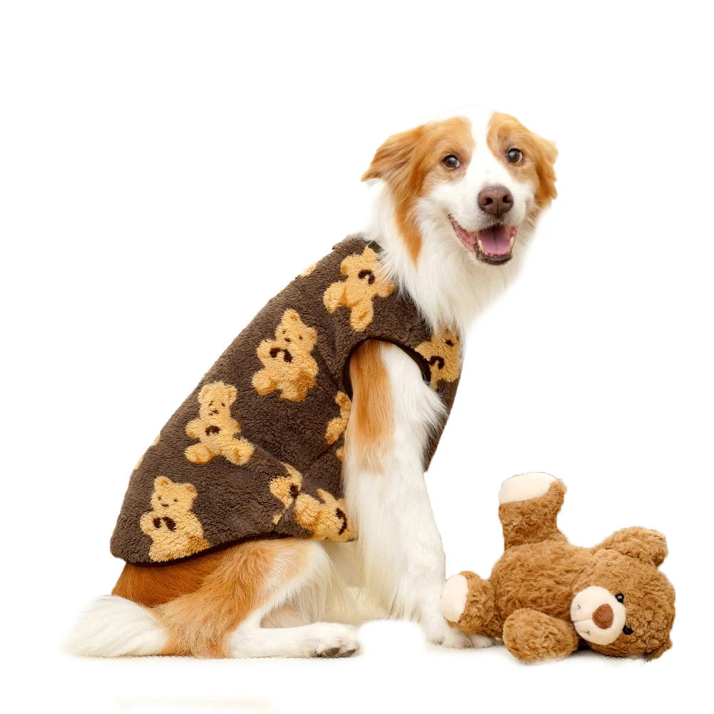 Warm Flannel Clothes Winter Dog Cat Coat Pet Clothes