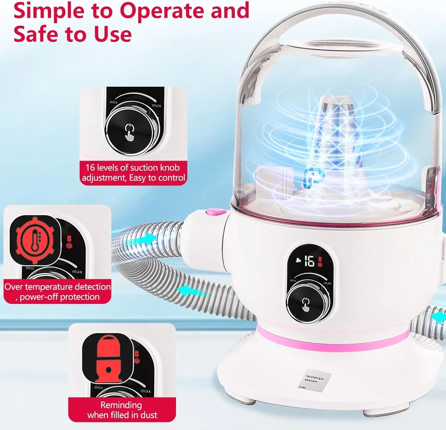 Pet Grooming Vacuum,  Multi-Functional