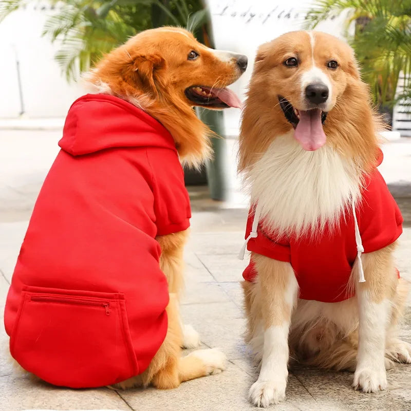 Big Dog Pet Hoodies Clothes 2XL-5XL for Medium Large