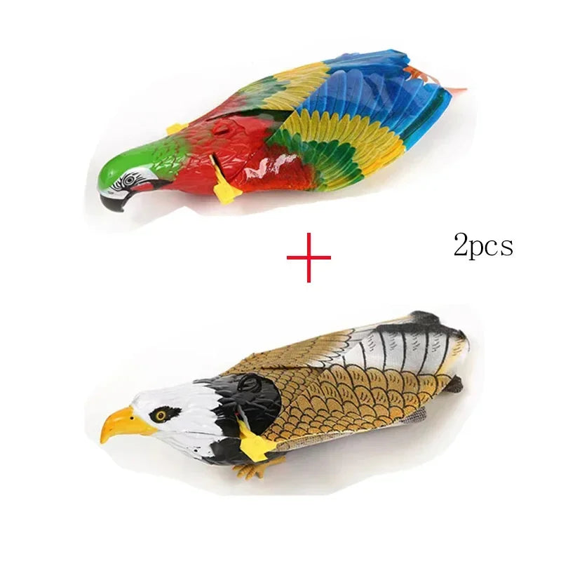 Simulation Bird Interactive Cat Toys Electric Hanging Eagle Flying Bird