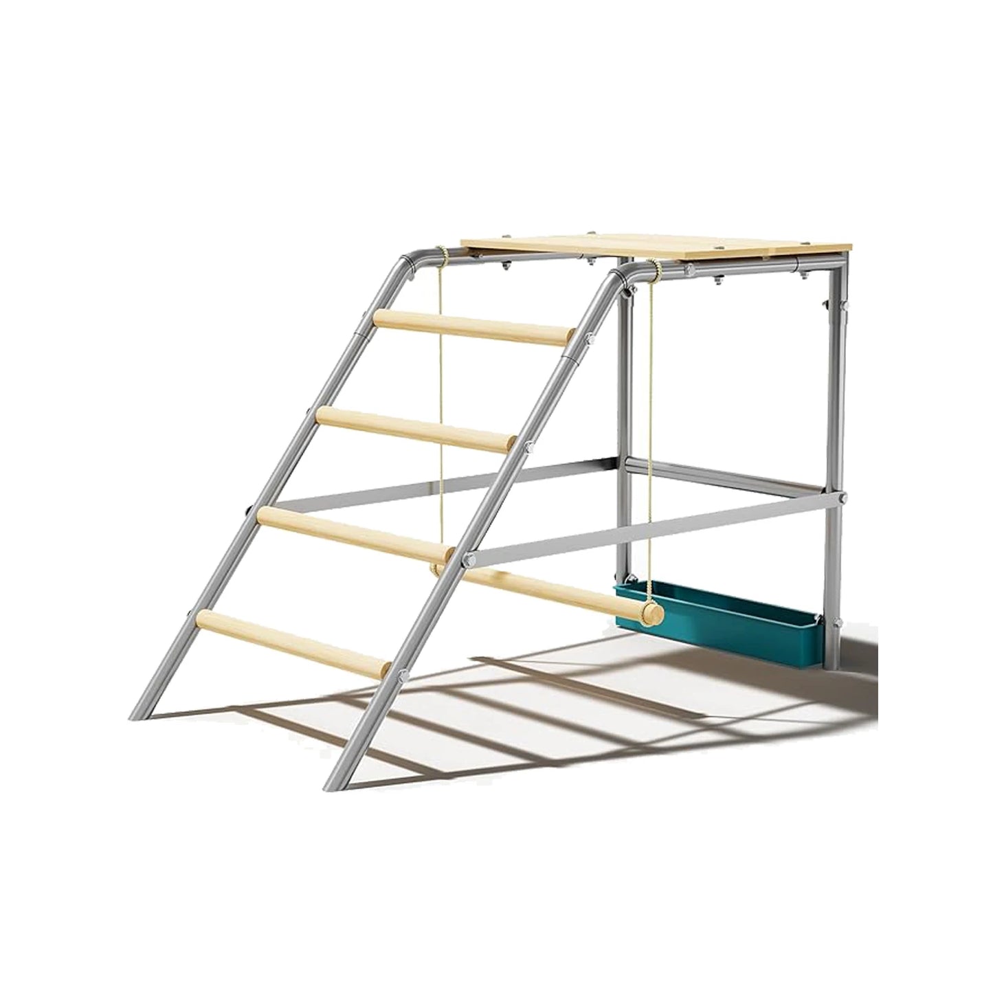Chicken Perch for Coop with Ladder Design, Weatherproof Roosting Bars for Chickens,