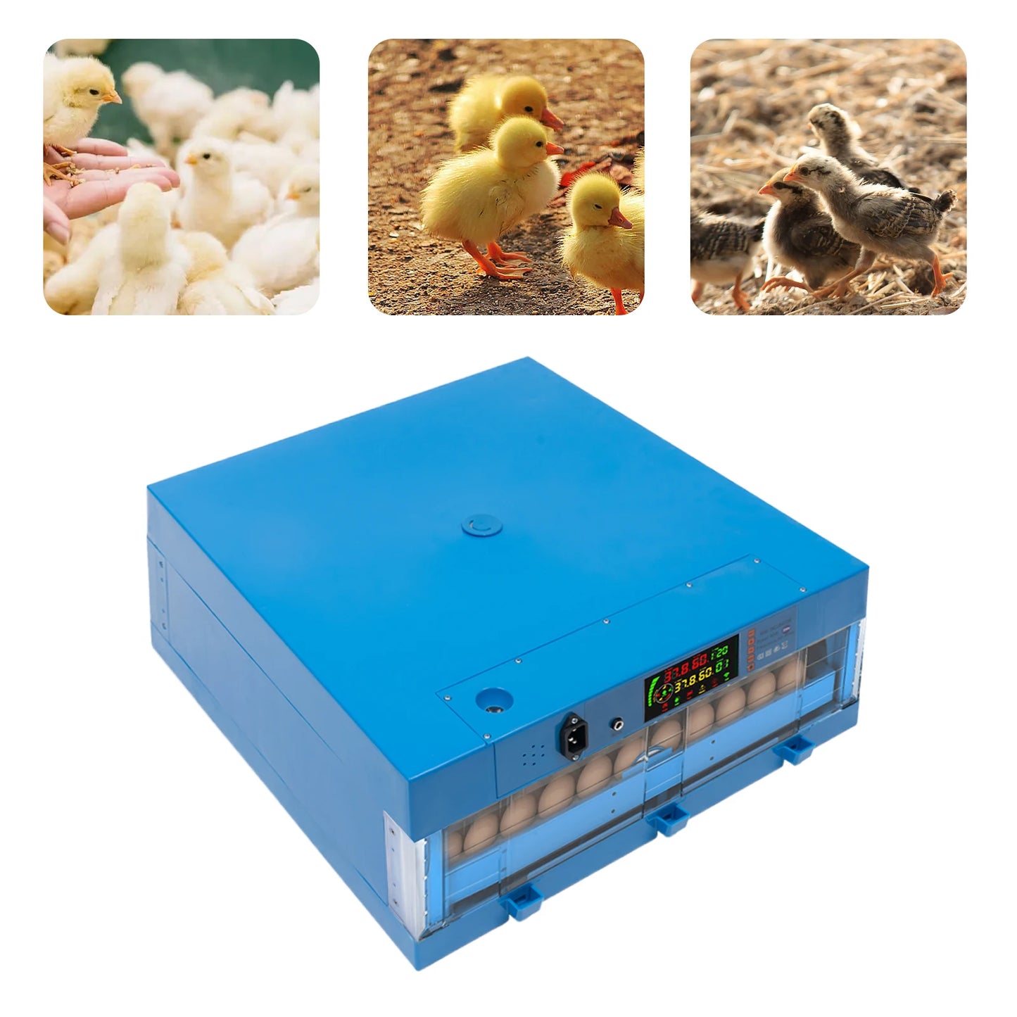 , Multi-Functional Farms Automatic Egg Incubator Machine,Adjustable Humidity,For Hatching Eggs
