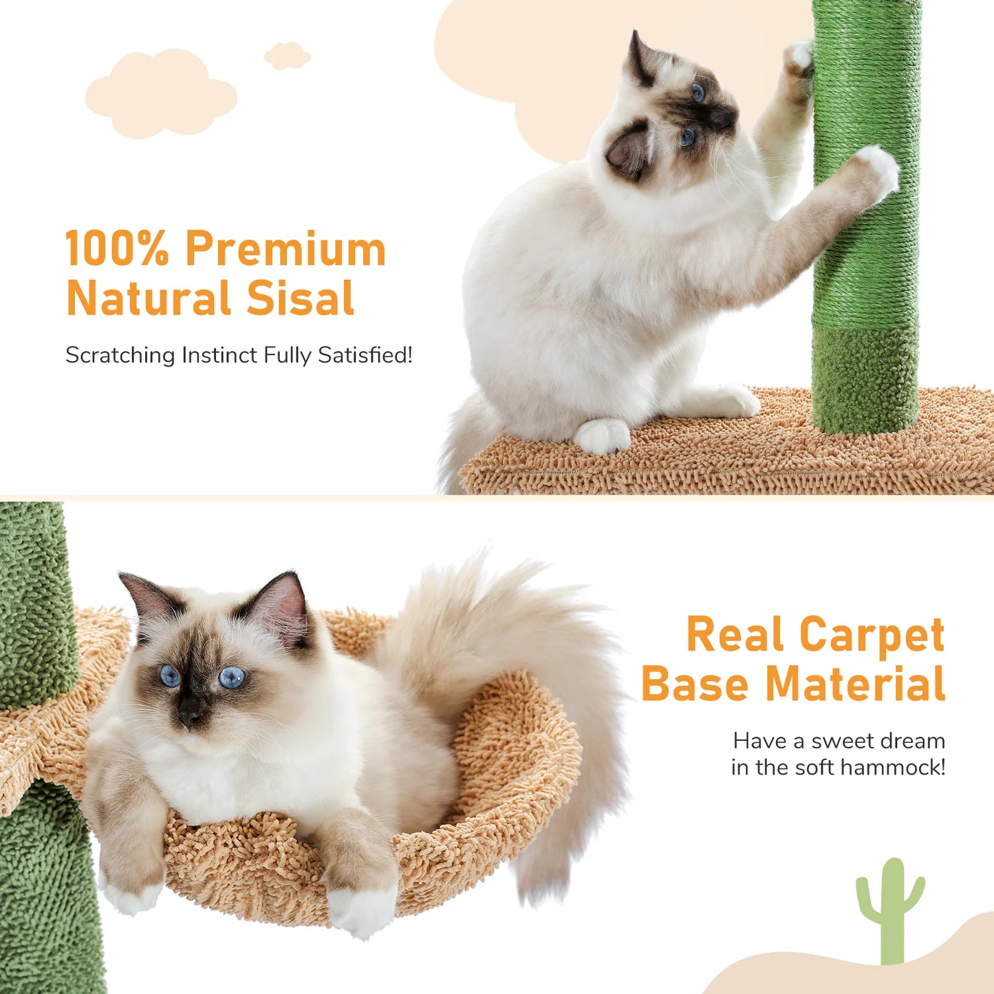 Cat Tree 5-Tier Floor to Ceiling Tall Climbing Tree