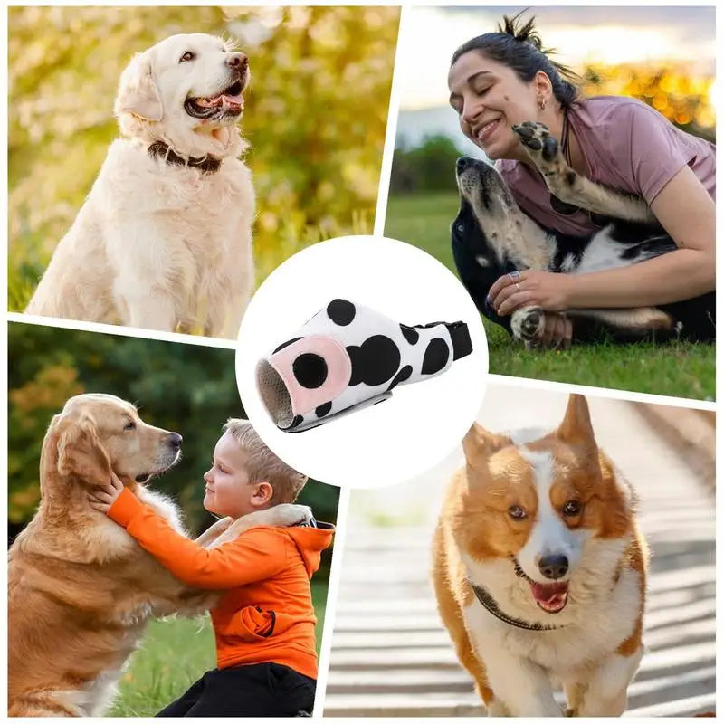 Dog Muzzle Guard Breathable Pet Muzzle Adjustable Loop Dog Mouth Guard Cover For Dachshund Beagle German Shepherd