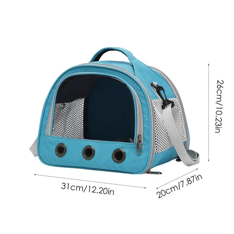 Travel Carrier Bag Foldable & Handheld Breathable For Parrot Hamster Pigeon