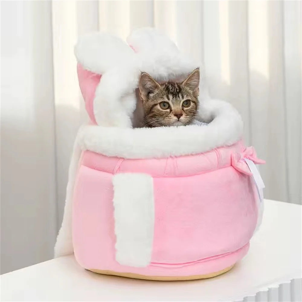 Outdoor Travel Chihuahua Puppy Dog Carrier Bacpack Winter Warm Pet Carrying Bags for Small Dogs
