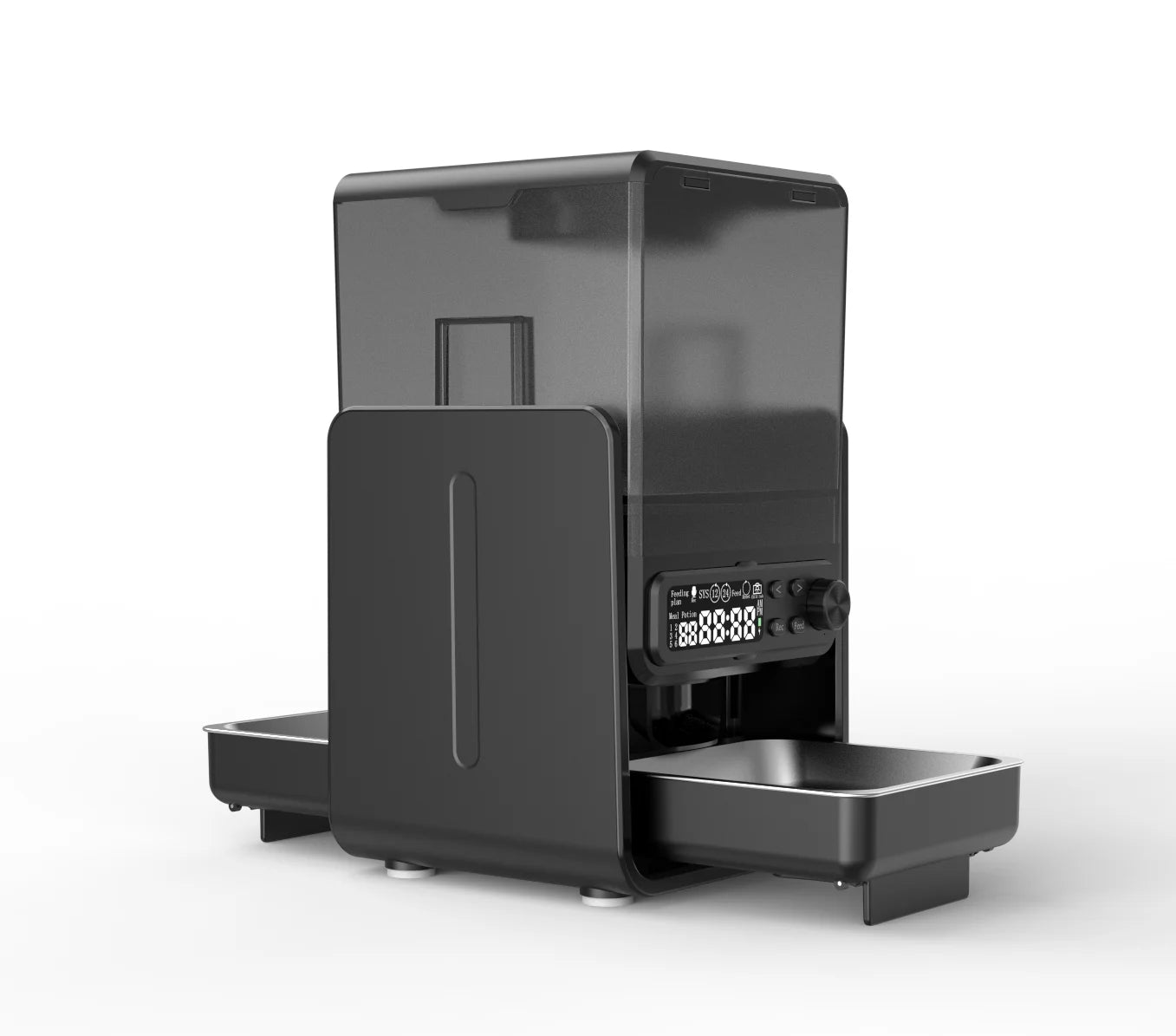 Smart Pet Feeder with Timed & Quantitative Feeding, Slow Food Function, Automatic Food Dispenser