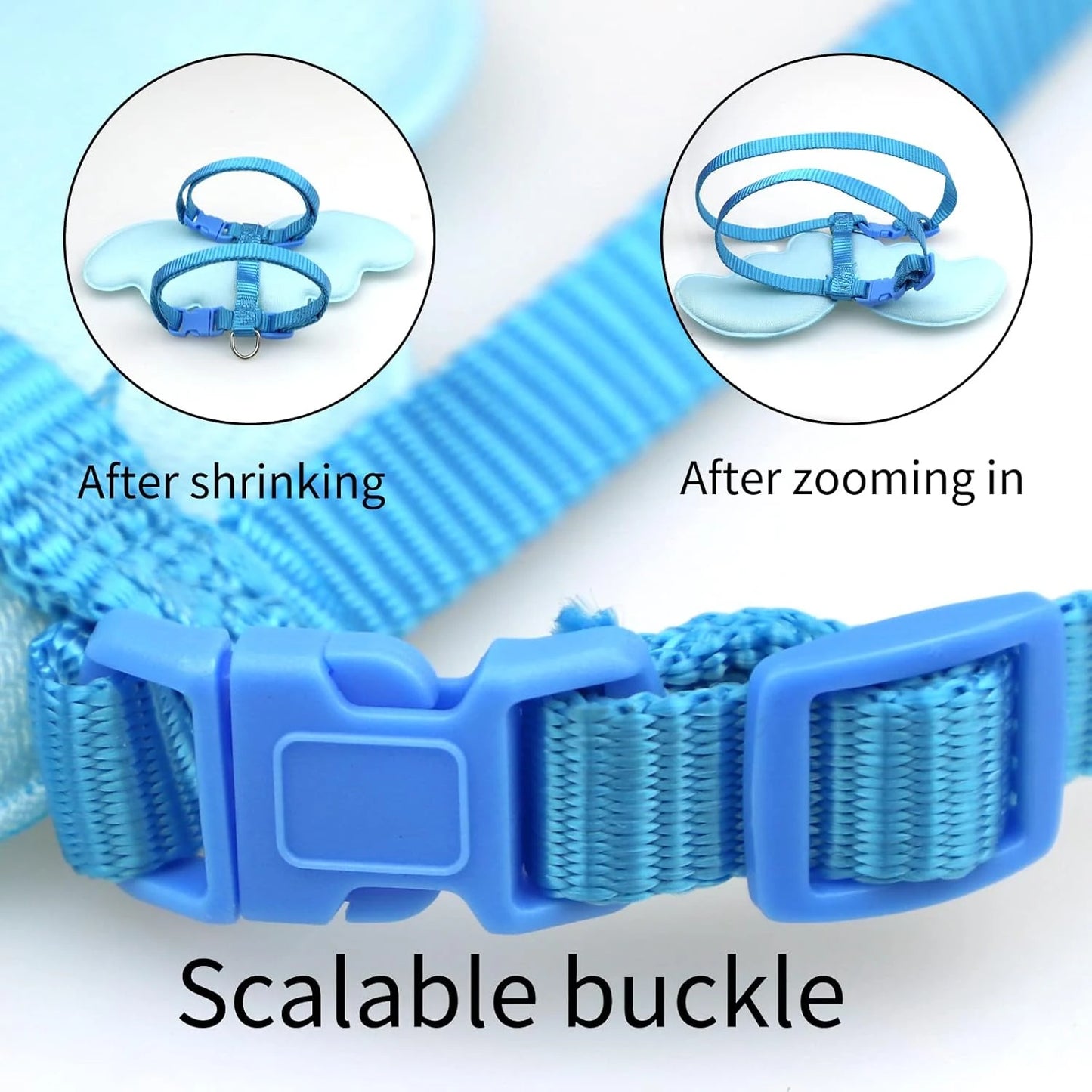 Cute Angel Wings Dog Harness, Soft Pet Puppy Leash Set