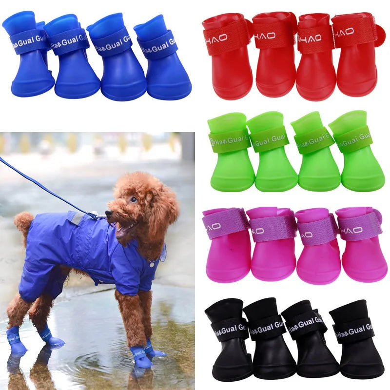 Pet WaterProof Rainshoe Anti-slip Rubber Boot