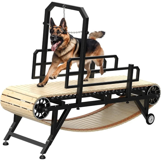 Large Dog Treadmill for Dogs, 4 Level Adjustable Ramp