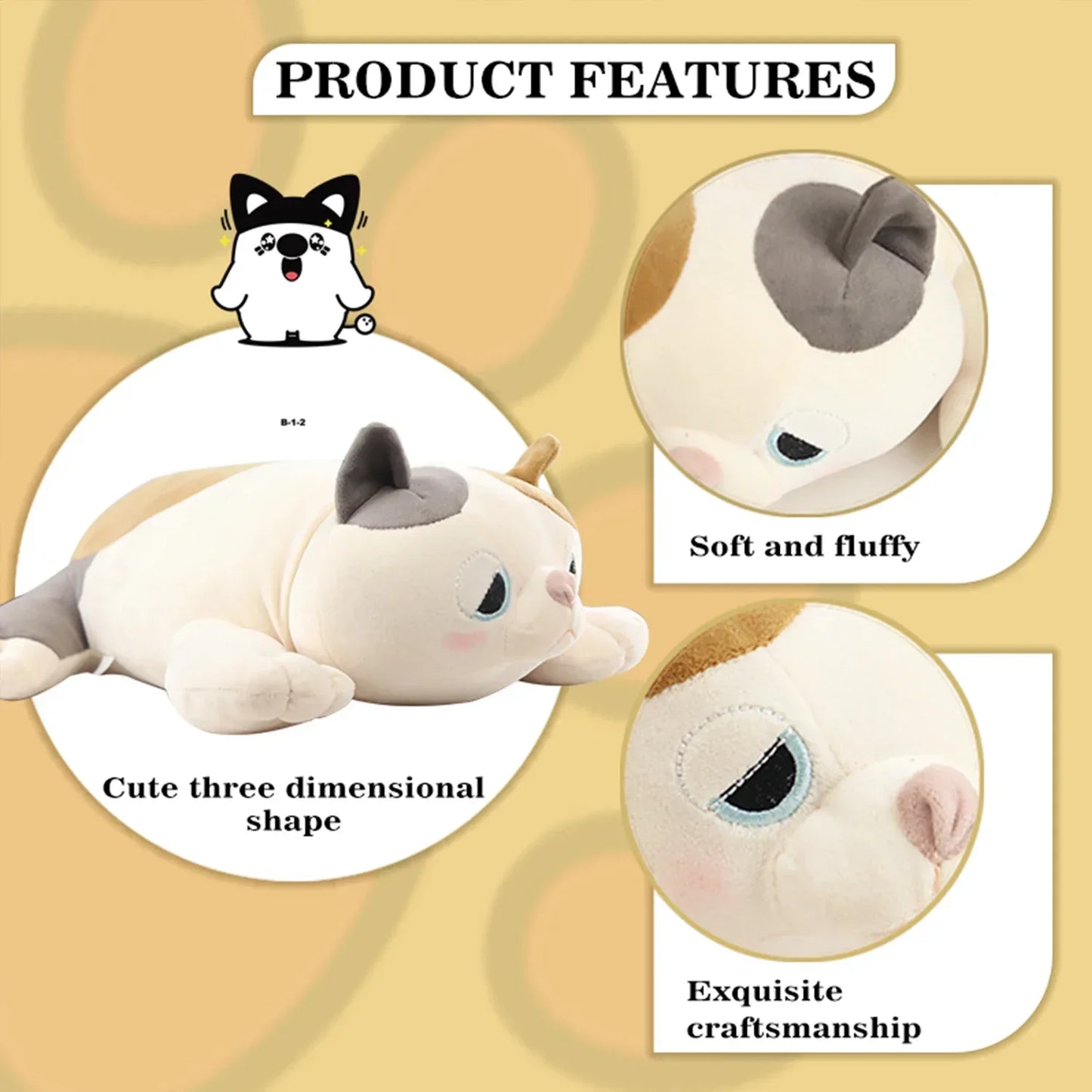 Puppy Heartbeat Stuffed Toy. Pet stress Relief and Calming Aid,  Toys for Dog Relief, Plush Squeaky Chew Toy for Pets