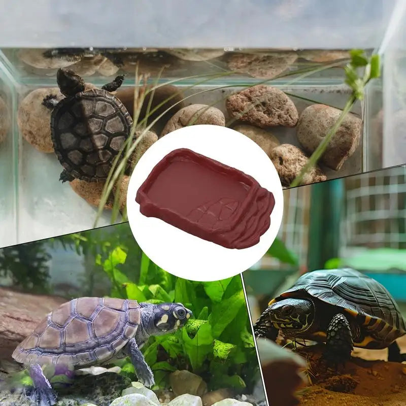Snake, Bearded Dragon Water Dish Reptile Bathing Pool Aquarium Ornament Tortoise