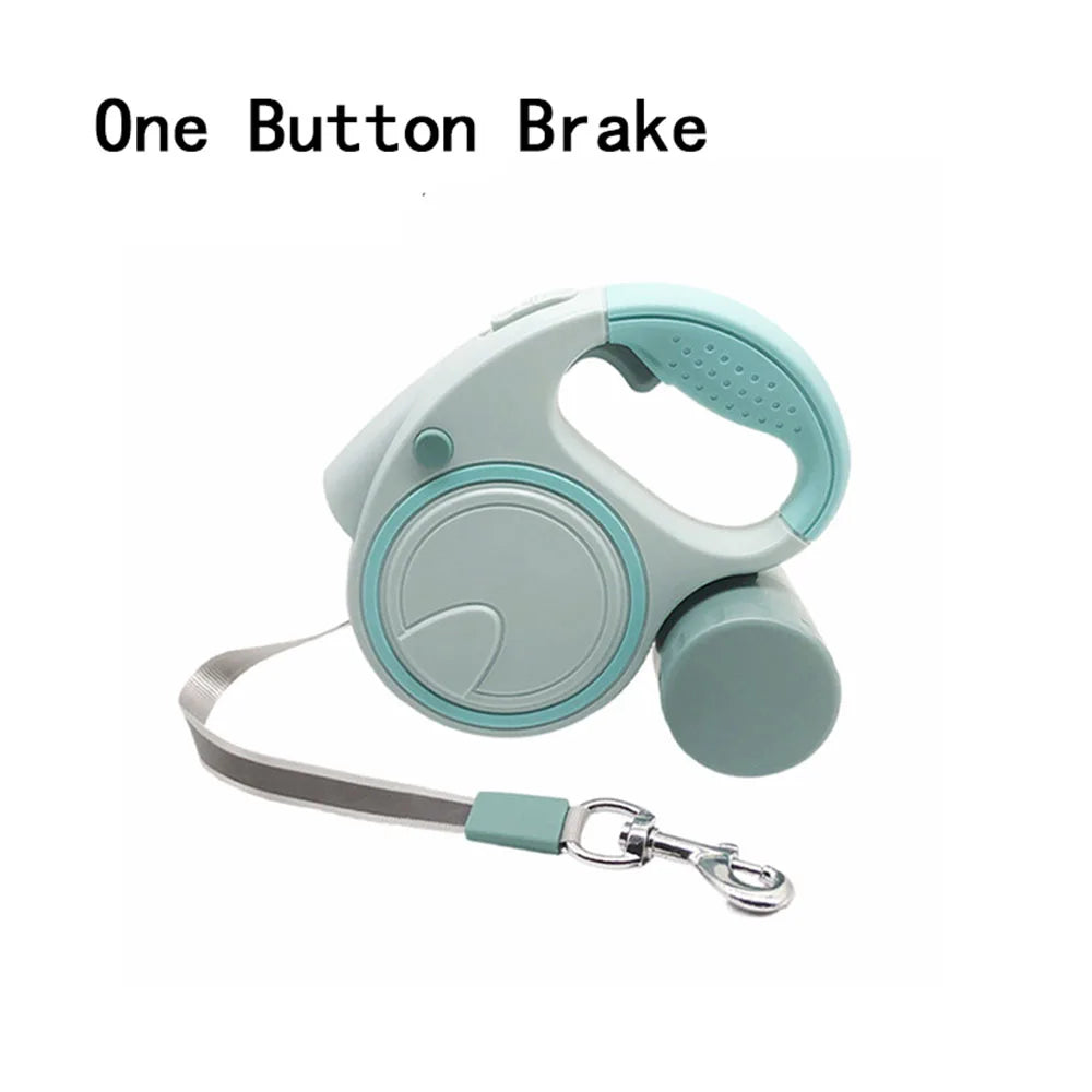 Dog Leash With Led Lights and Garbage Bag