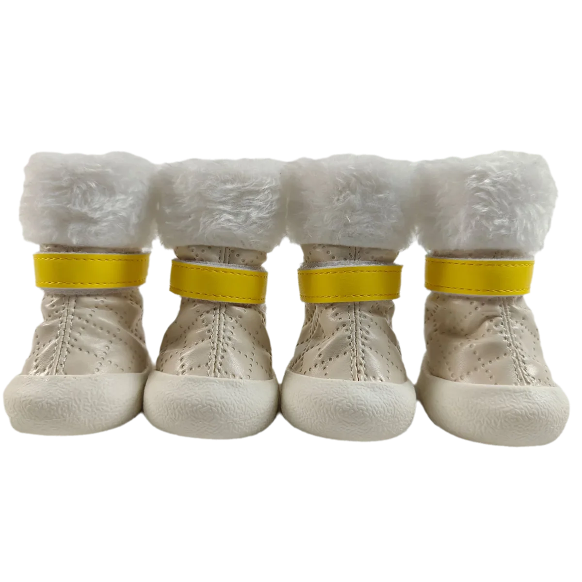 4pcs Winter Dog shoes pet Shoes Warm Fleece Puppy Pet Shoes Dog Snow Boots