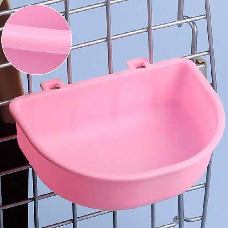Small Pet Food Feeder Bowl Hamster Cage Hook Up Hanging Bowl Water Drinking Device Bird Squirrel Rabbits Feeding Cup
