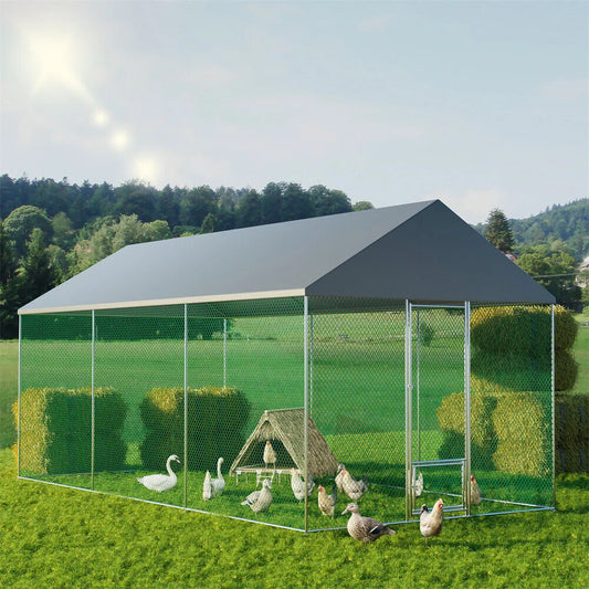 XXL XL Large Outdoor Chicken Run Coop Heavy Duty Walk-In Chicken Coop